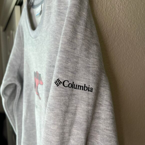 Women's Hart Mountain™ II Graphic Crew Sweatshirt Grey New Size M #558 - Picture 6 of 10